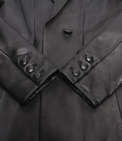 オフホワイト レザージャケット ペインティング パッチ ブレザー OWJA023F19986050 レディース SIZE 40 (M) OFF-WHITE