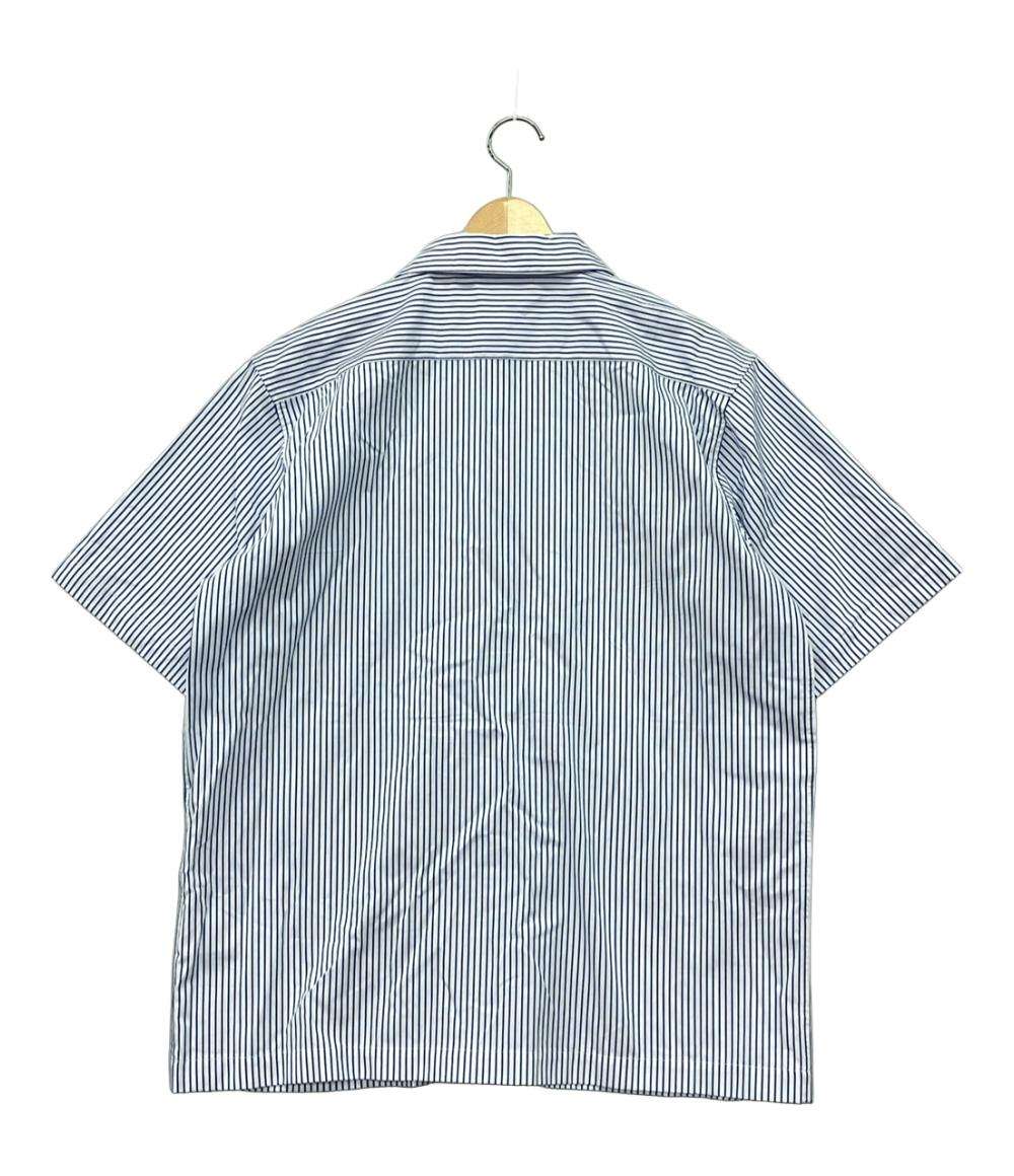 美品 グランド コレクション 半袖ストライプシャツ メンズ SIZE M GRAND COLLECTON