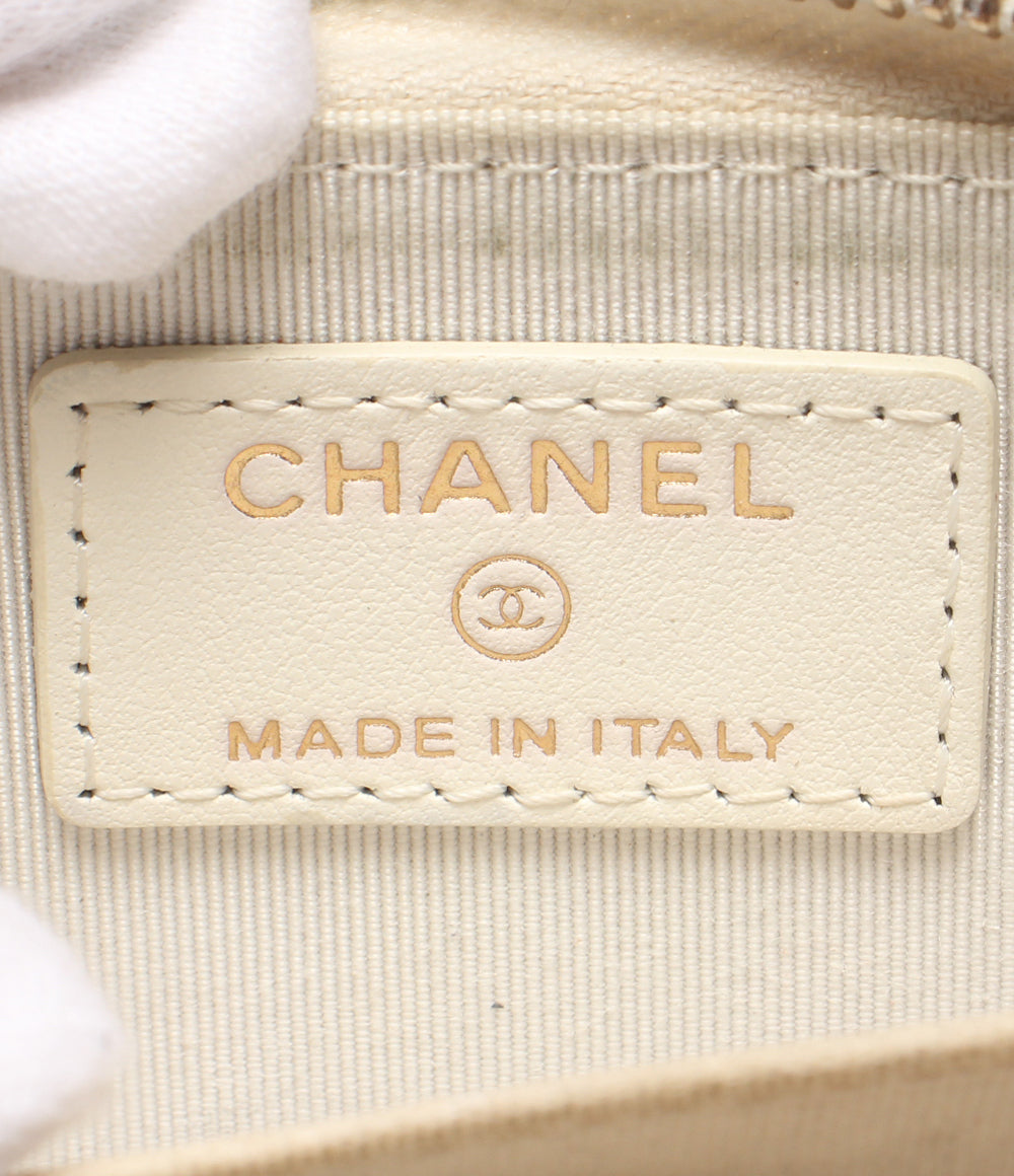 CHANEL コインケース ゴールド金具 キャビアスキン マトラッセ 27番台 ココマーク レディース シャネル