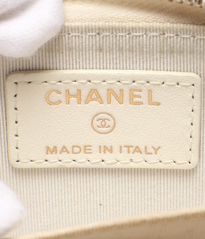 CHANEL コインケース ゴールド金具 キャビアスキン マトラッセ 27番台 ココマーク レディース シャネル