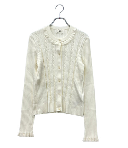 美品 HERMES 長袖カーディガン H6E2738DI レディース SIZE 38 (M) エルメス