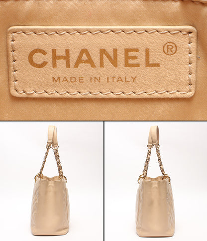 CHANEL チェーンショルダーバッグ トートバッグ 肩掛け ゴールド金具 マトラッセ キャビアスキン 13番台 グランドショッピングトート レディース
