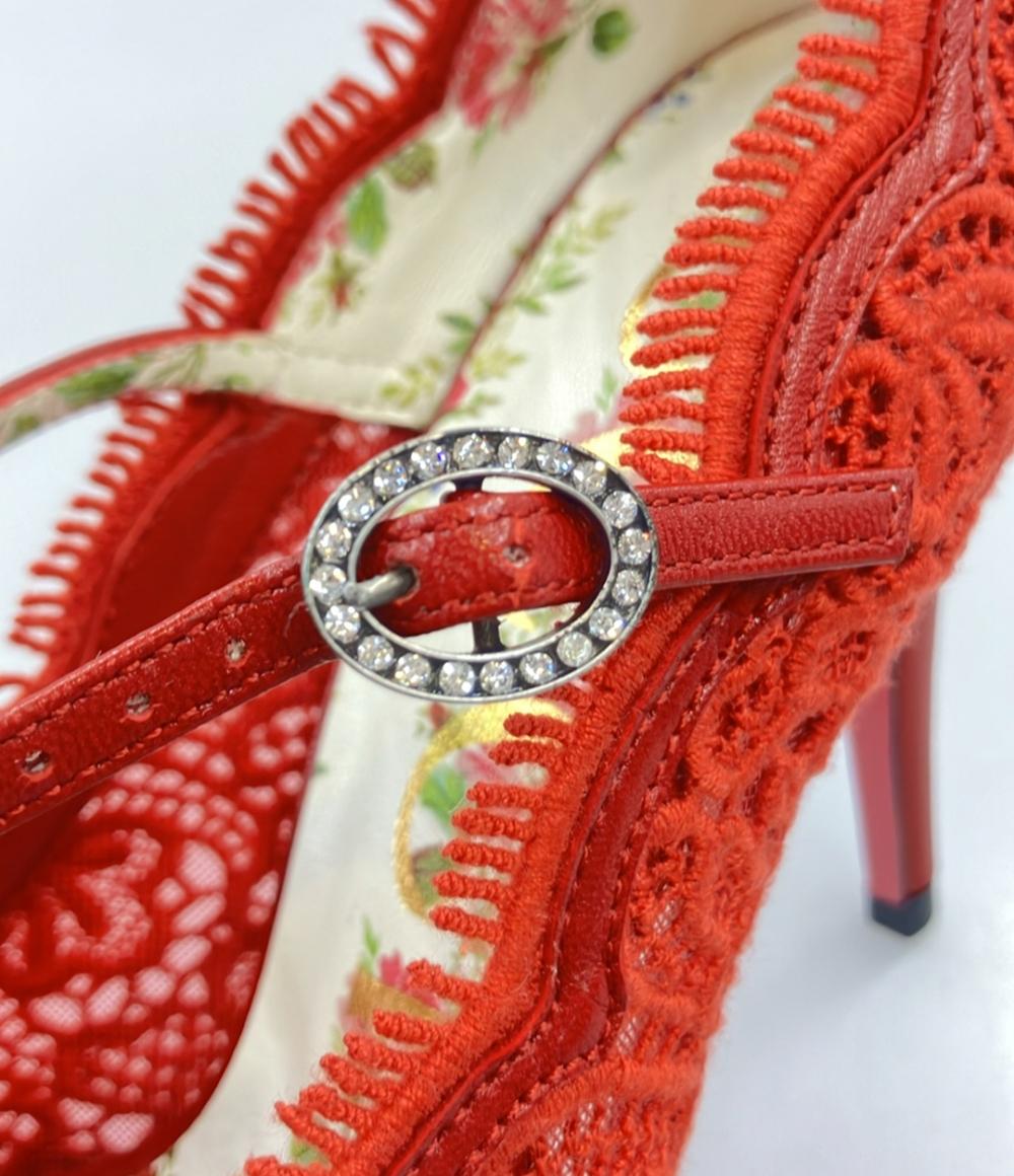 GUCCI レースパンプス レディース SIZE 36 1/2 23.5(cm) グッチ