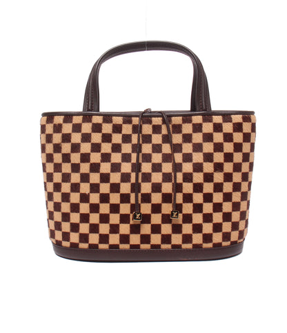 LOUIS VUITTON ハンドバッグ ハラコ インパラ ダミエソバージュ M92133 ルイ・ヴィトン