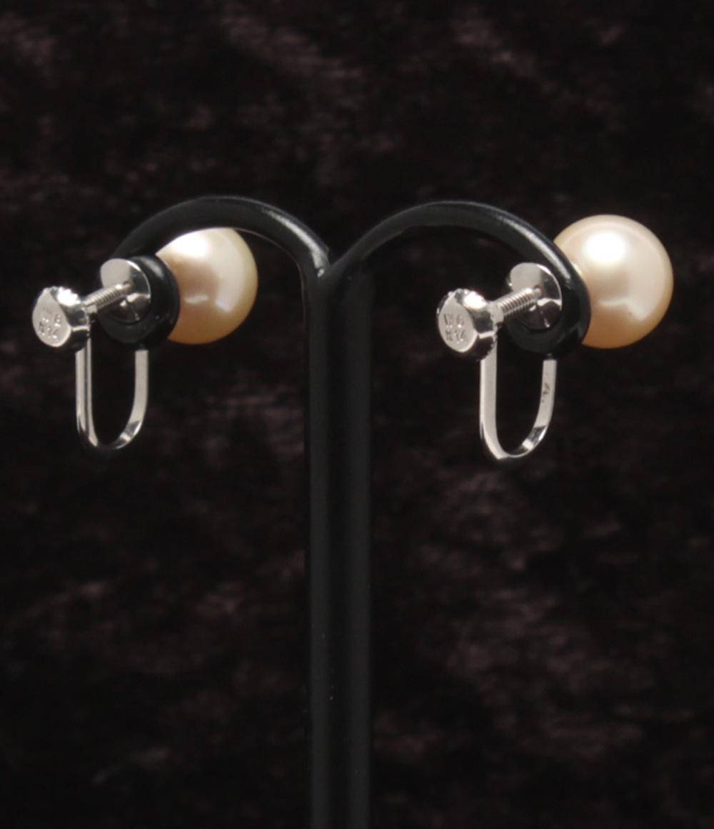 イヤリング K14WG パール 7.4mm レディース