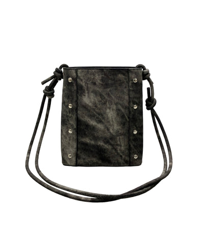 美品 FREAK'S STORE ショルダーバッグ レザレットスタッズバッグ 斜め掛け 合成皮革 メンズ フリークスストア hi