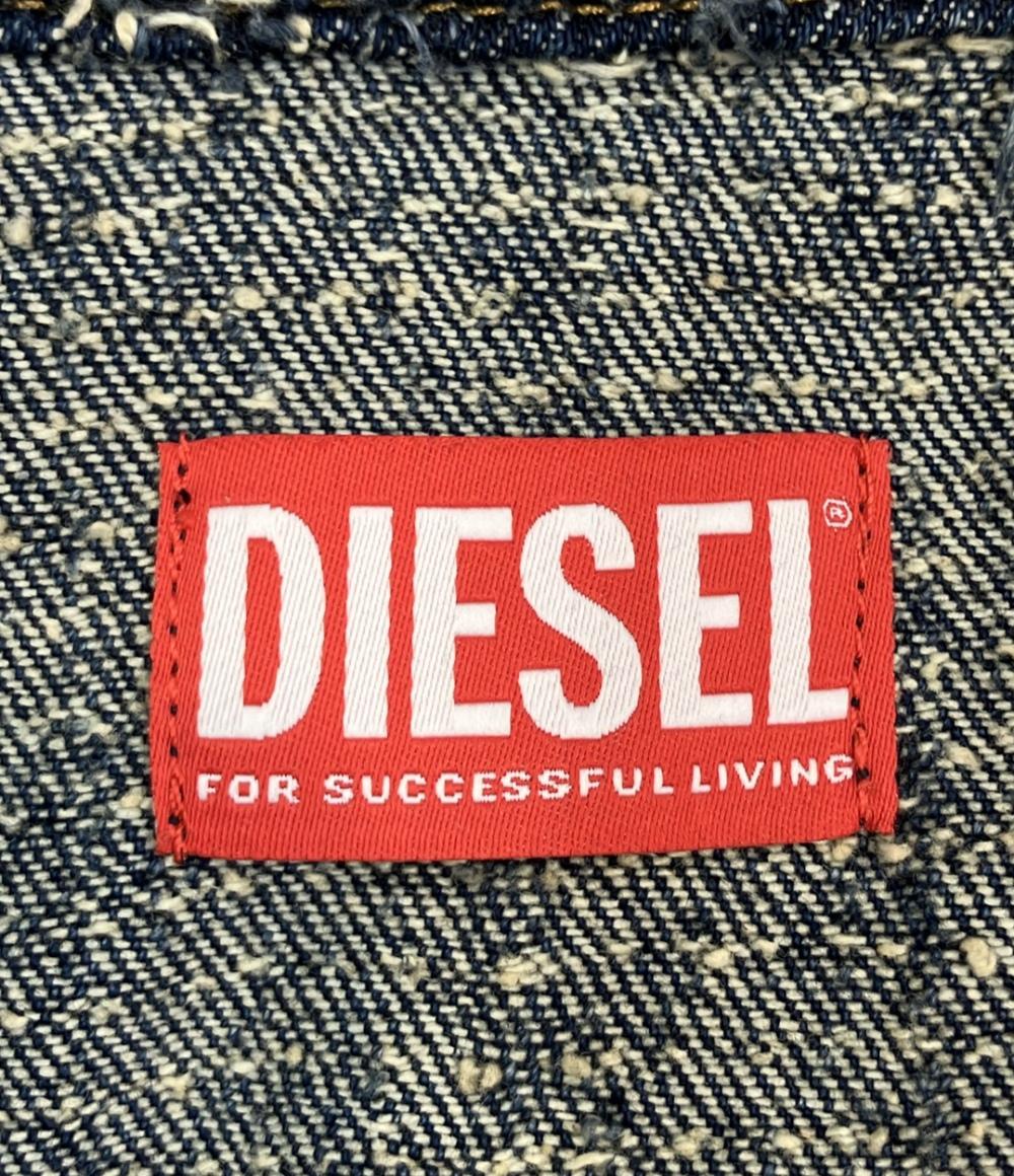 DIESEL D-FLOW ハーフジップ ジャケット デニム メンズ SIZE S ディーゼル