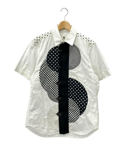 ガンリュウ 半袖パッチワーシャツ メンズ SIZE M GANRYU