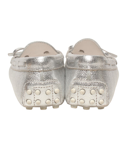 美品 TOD’S モカシン ジュニア ゴンミーノ シルバー キッズ SIZE 33 トッズ