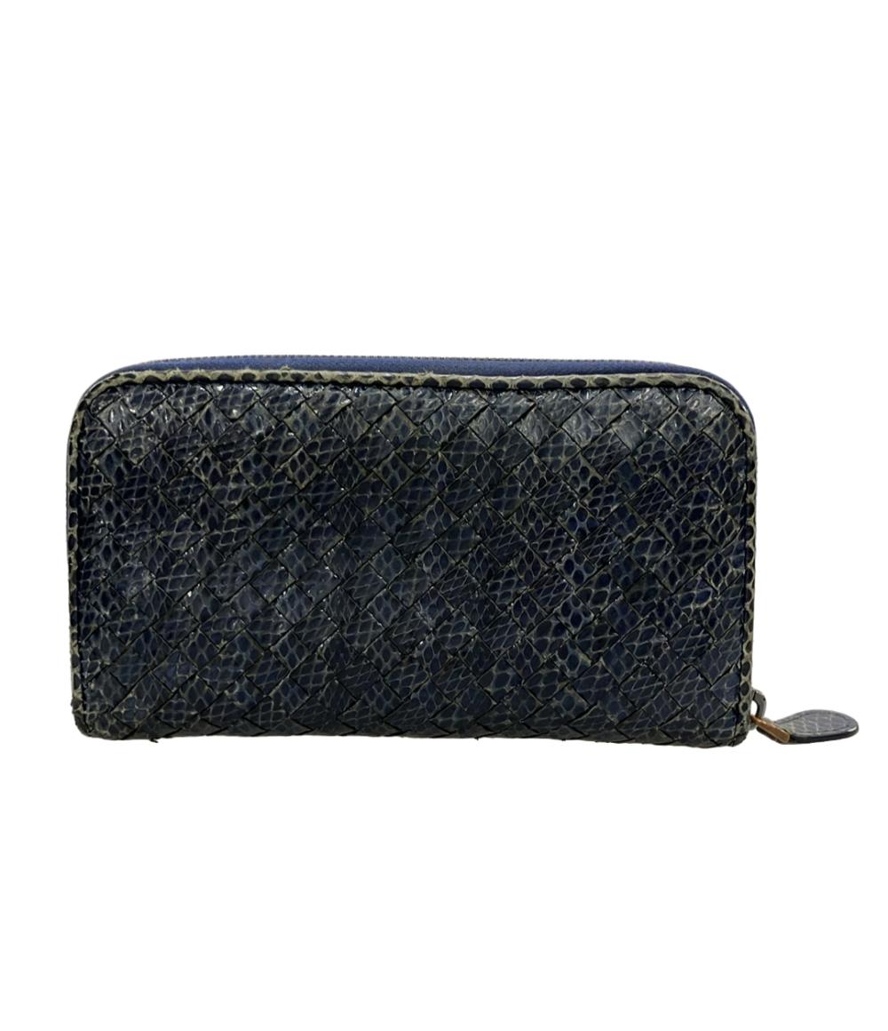 BOTTEGA VENETA ラウンドファスナー長財布 イントレチャート