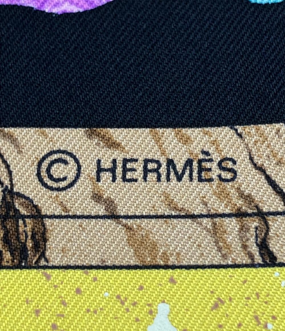 美品 HERMES スカーフ シルク100% カレ90 PiERRES d' ORiENT et d' OCCiDENT レディース エルメス