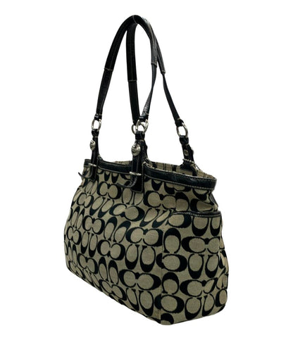 コーチ ハンドバッグ トートバッグ キャンバス レザー 皮革 シグネチャー F15146 レディース COACH