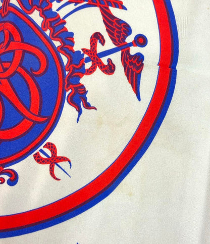 訳あり HERMES スカーフ シルク100% カレ90 Ex Libris レディース メンズ エルメス