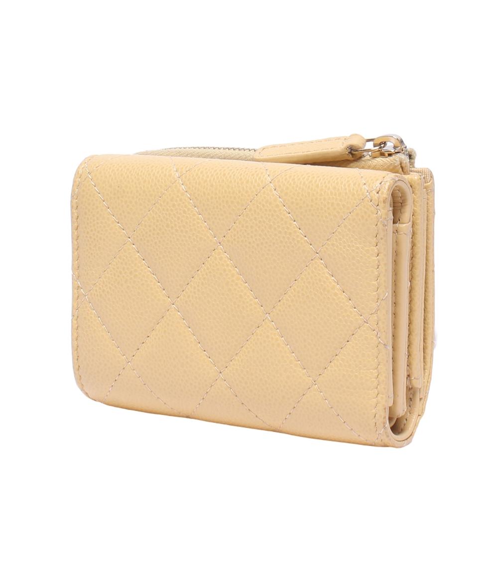 シャネル 三つ折り財布 ゴールド金具 レディース CHANEL
