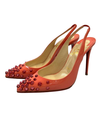 美品 クリスチャンルブタン ポインテッドトゥスリングバックパンプス レディース SIZE 36 1/2 (M) Christian Louboutin