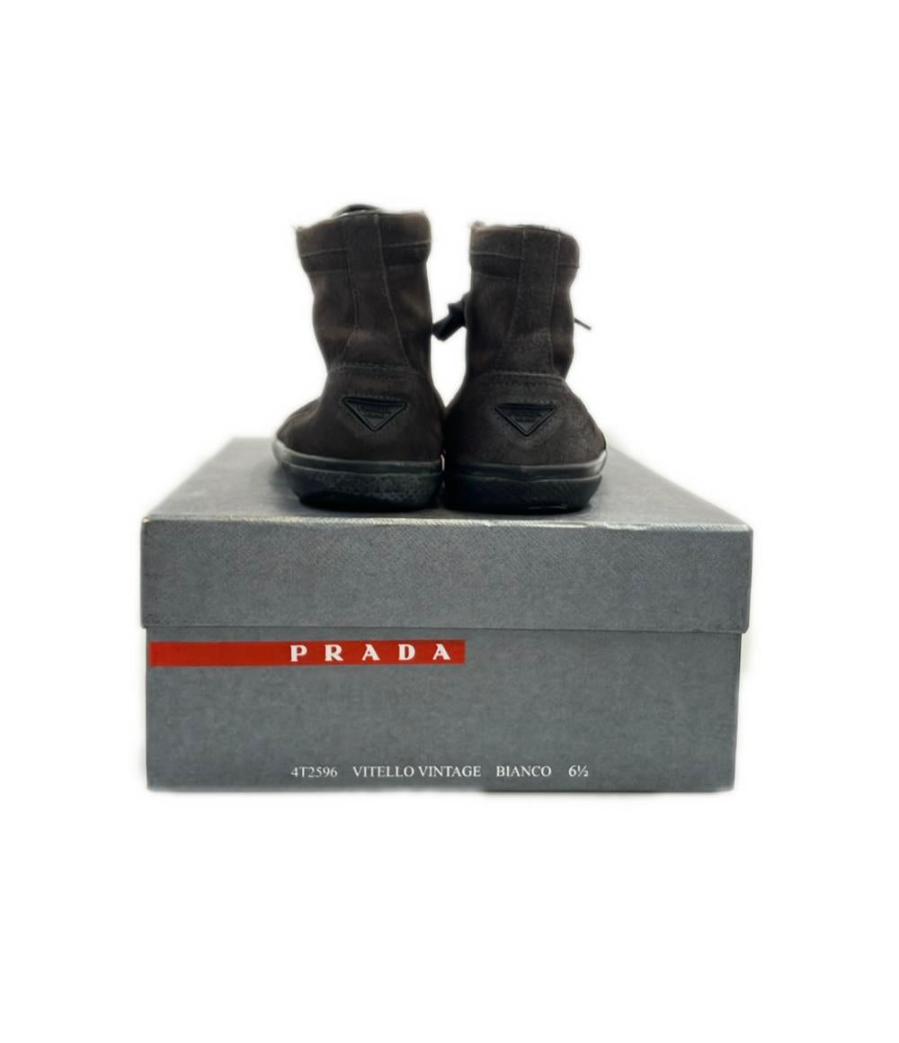 PRADA ハイカットスニーカー スエード メンズ SIZE 6.5 (25.5cm