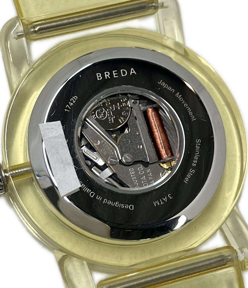 美品 BREDA 腕時計 クオーツ ホワイト 1742b レディース メンズ ブレダ