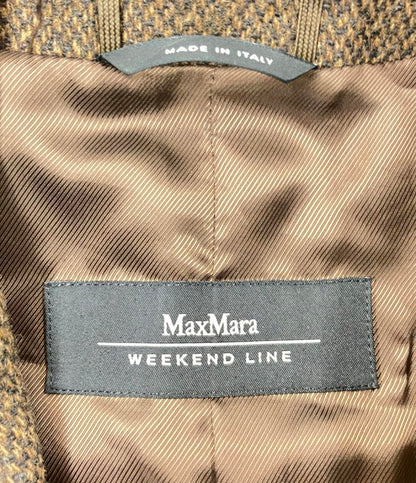 美品 マックスマーラ ウールテーラードジャケット ショルダーパッド レディース SIZE 42 (M) MAX MARA