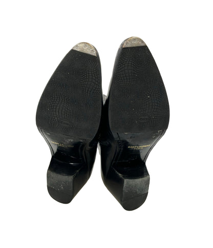SAINT LAURENT ショートブーツ サイドジップ レディース SIZE 39 1/2 サンローラン