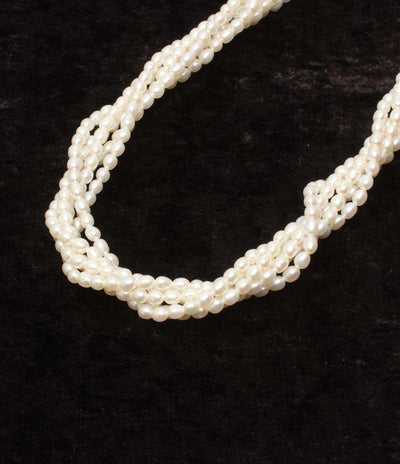 美品 5連ネックレス SV 淡水パール レディース