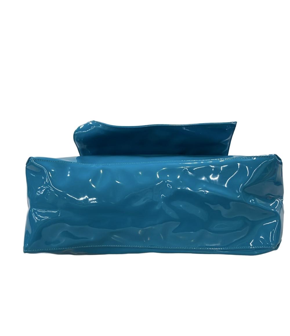 SEE BY CHLOE トートバッグ ショルダーバッグ 肩掛け エナメル ターコイズ レディース シーバイクロエ