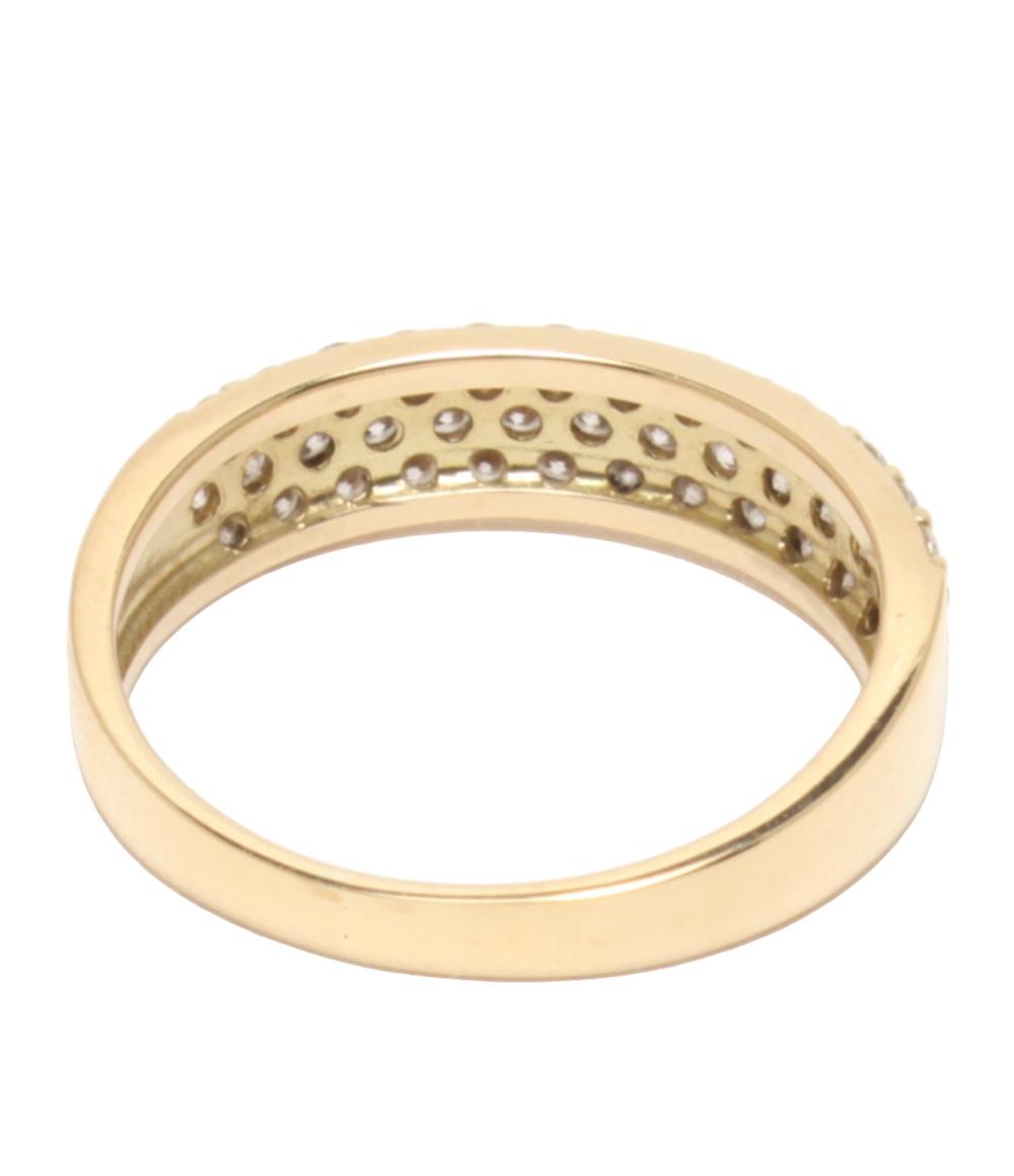 美品 リング 指輪 K18 ダイヤ 0.50ct レディース SIZE 11号