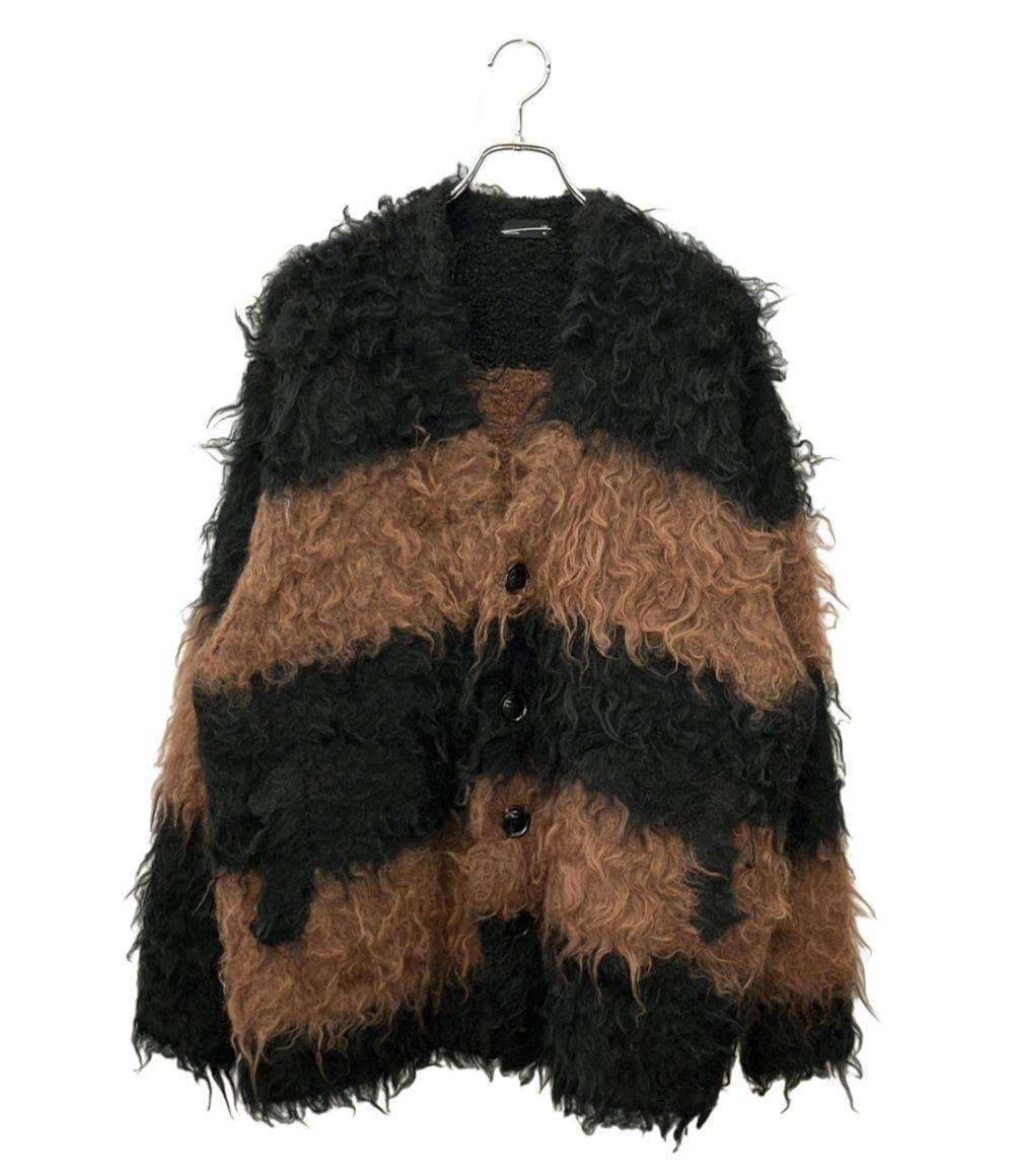 LAD MUSICIAN 長袖カーディガン SHAGGY BORDER KNIT CARDIGAN メンズ