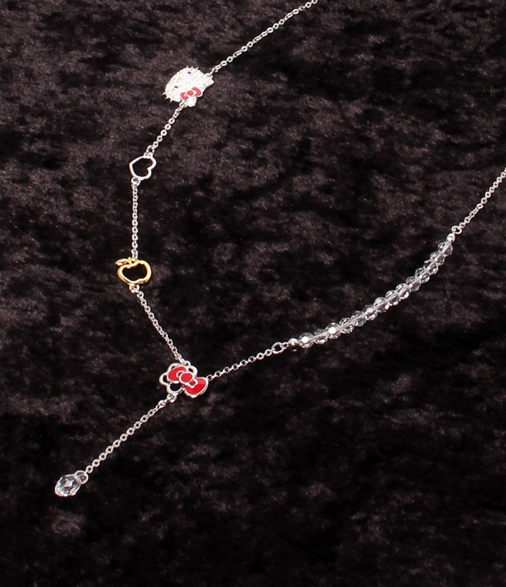 美品 SWAROVSKI SANRIO ネックレス 1097209 ハローキティモチーフ Hello Kitty Toggle レディース スワロフスキー