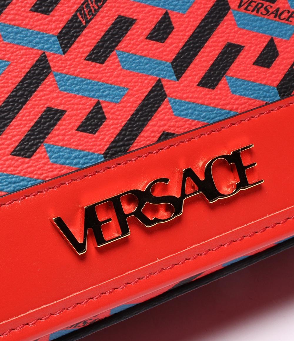 美品 ヴェルサーチ 2way ハンドバッグ ショルダーバッグ 斜め掛け LA GRECA SIGNATURE レディース VERSACE