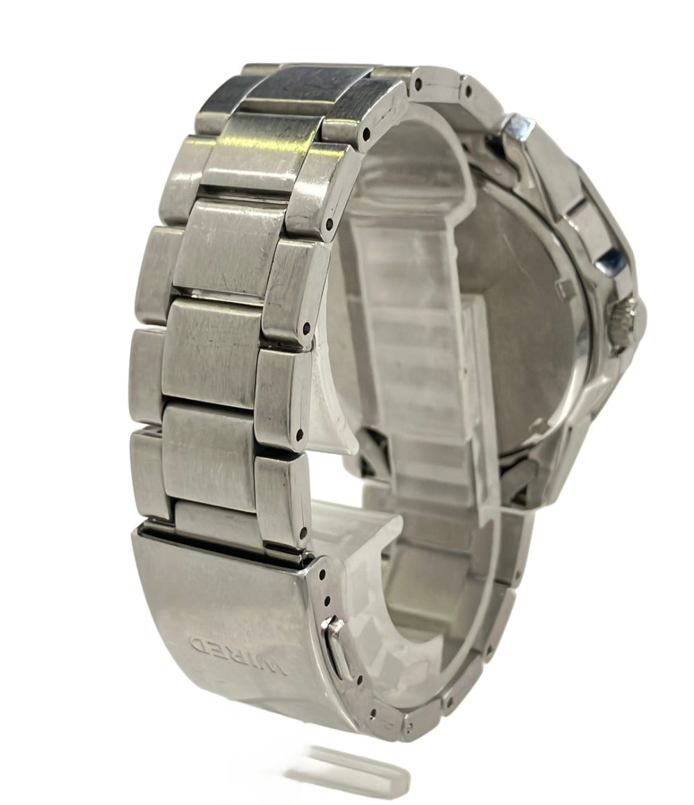 SEIKO 腕時計 ワイアード WIRED クオーツ シルバー VK67-K090 メンズ セイコー