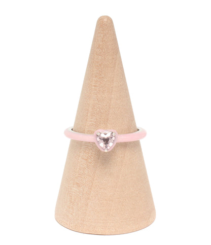 美品 PANDORA リング 指輪 SV925 ハート ピンク レディース SIZE 10号 パンドラ