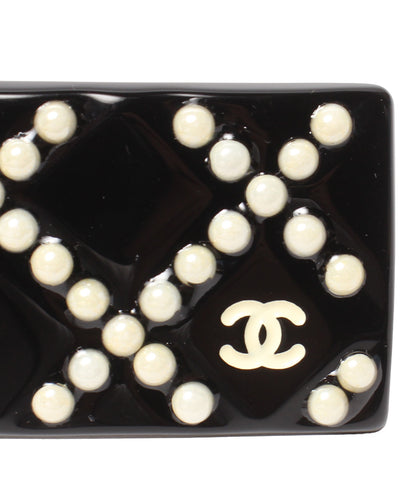 美品 CHANEL バレッタ ココマーク パール 08P レディース シャネル