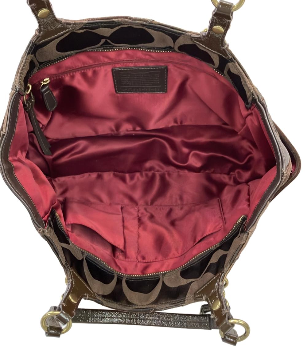 COACH トートバッグ キャンバス レザー シグネチャー F15459 レディース コーチ