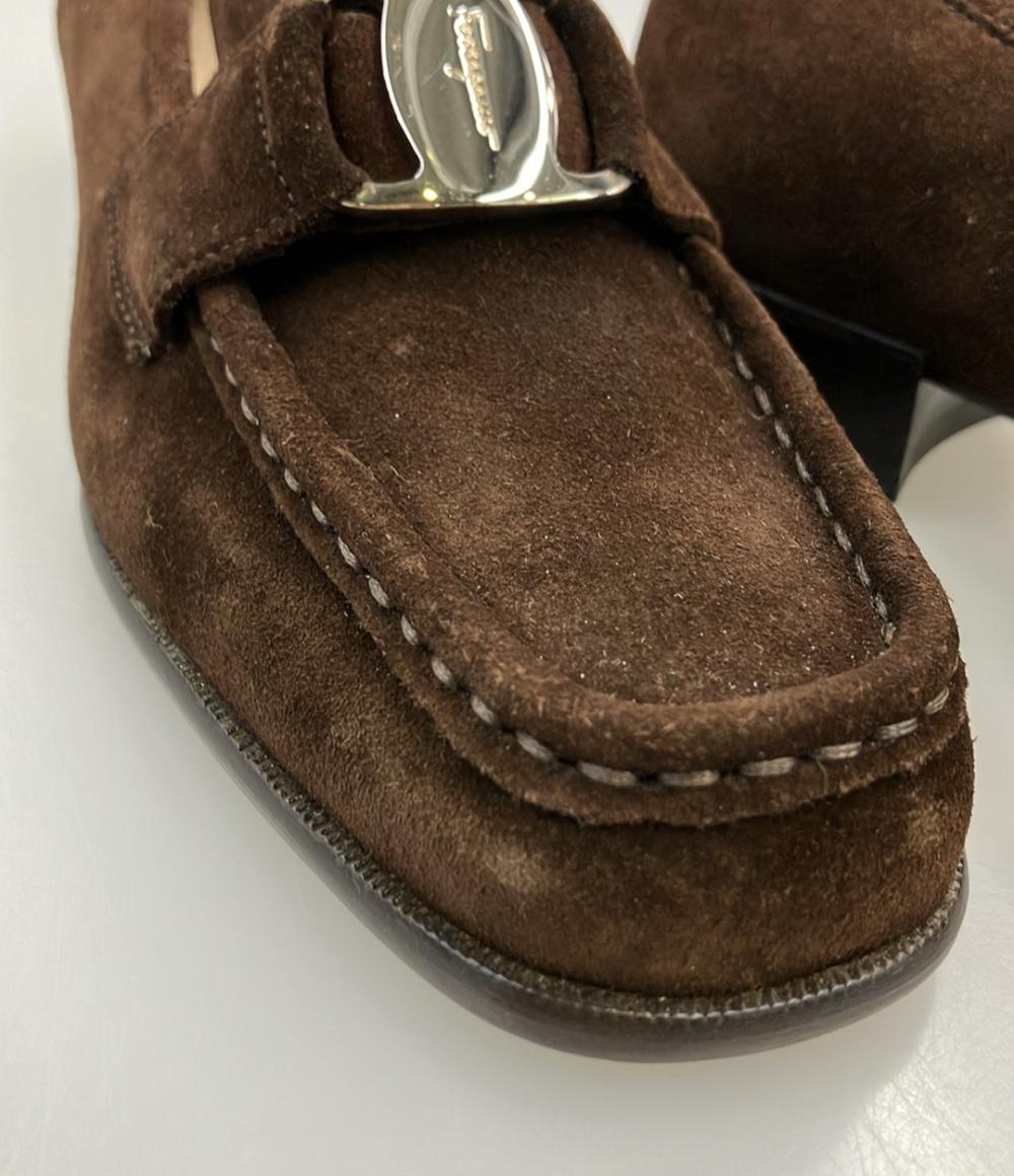 Salvatore Ferragamo ローファー スエード ガンチーニ レディース SIZE 6 (23.5cm) サルヴァトーレフェラガモ