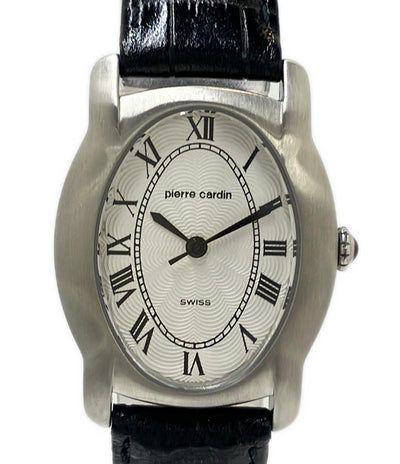 美品 Pierre Cardin 腕時計 クオーツ ホワイト レディース ピエールカルダン