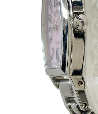 SEIKO 腕時計 ソーラー ピンク V117-0BF0 レディース セイコー