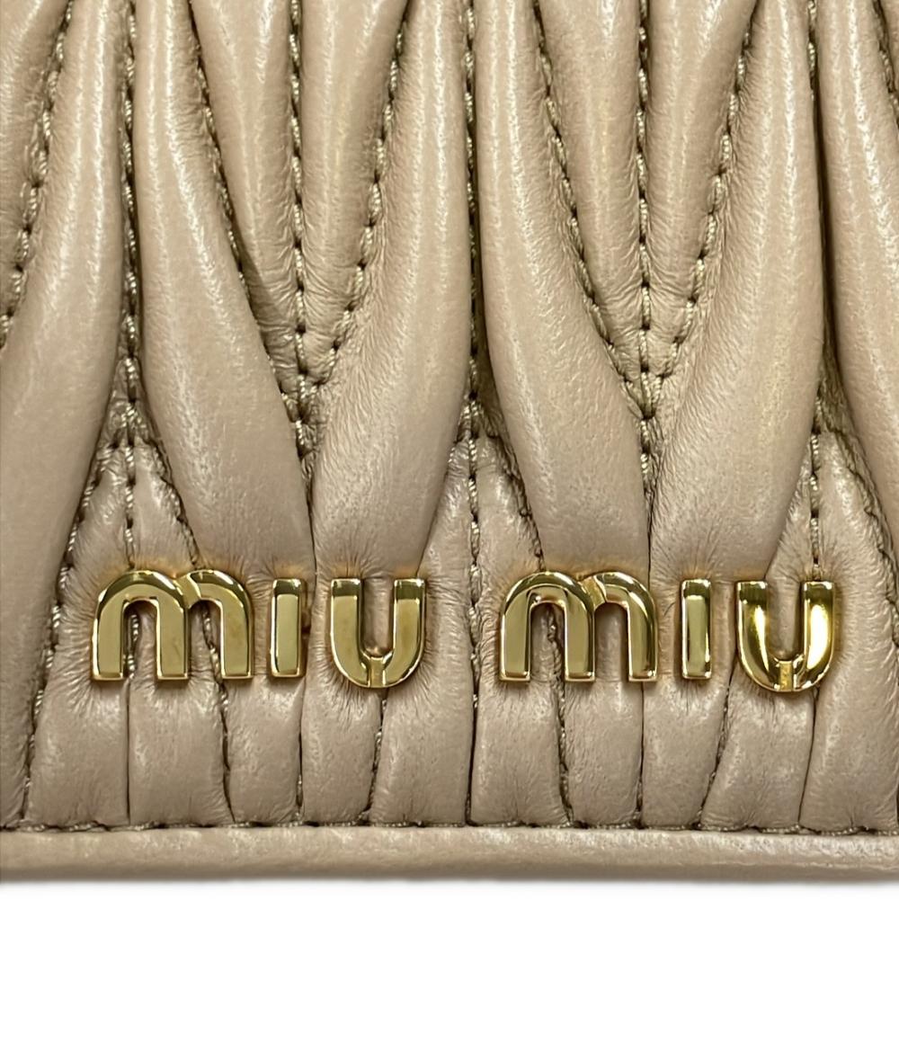 美品 ミュウミュウ パスケース 定期入れ レディース MIUMIU