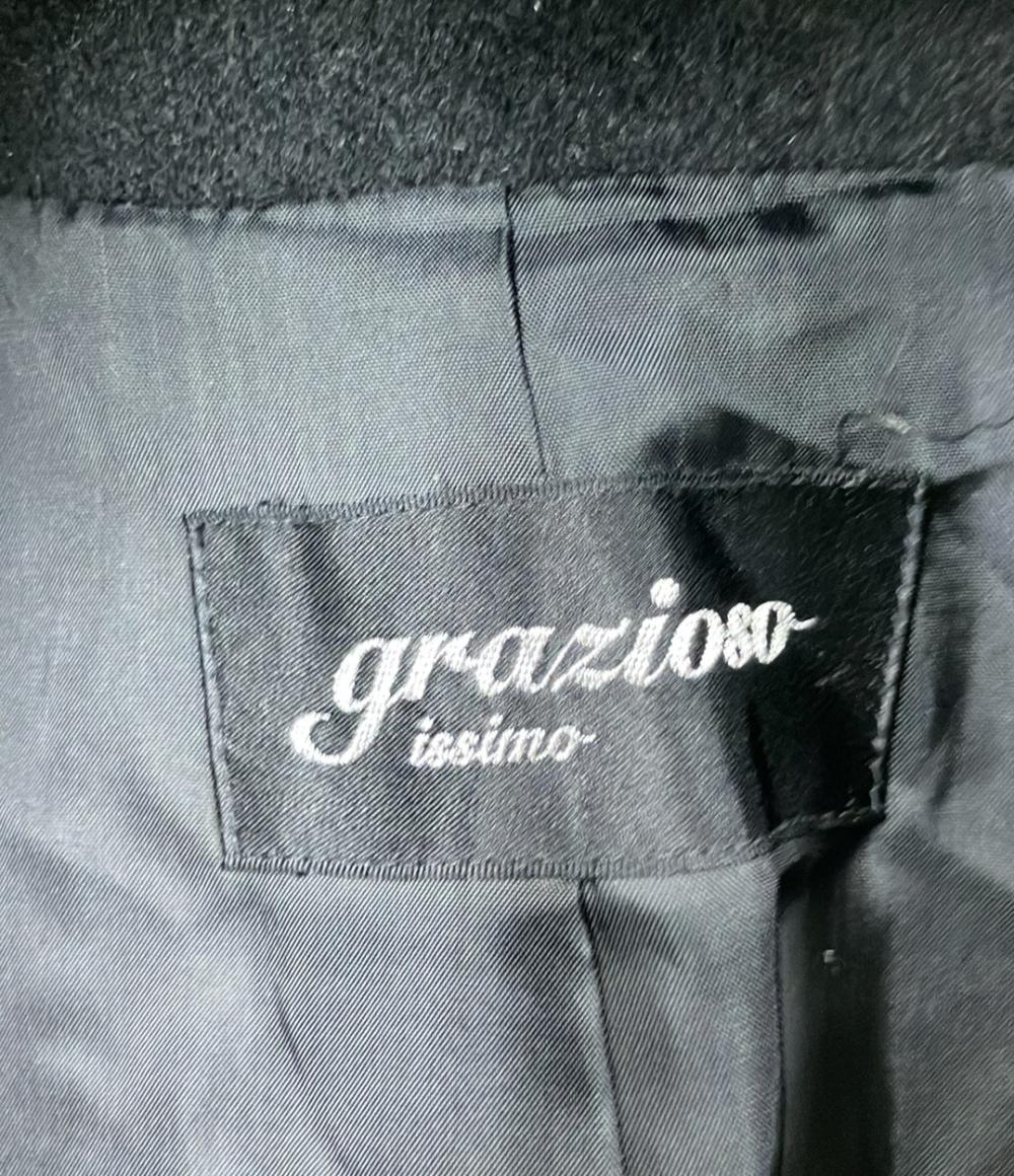 アンゴラウールミンクハーフコート アウター ジャケット レディース SIZE 13AR (L) Grazioso issimo