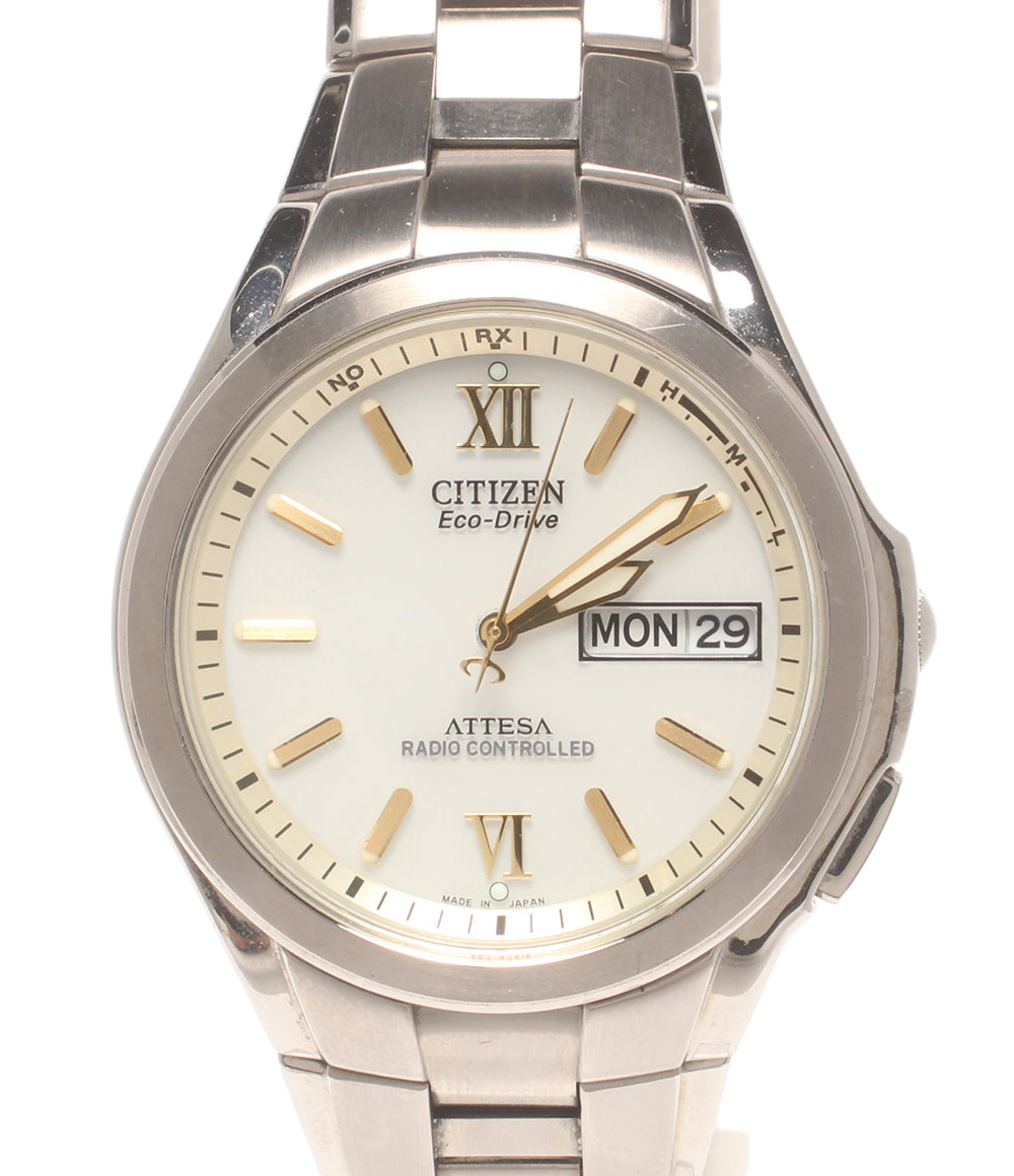 CITIZEN 腕時計 アテッサ ATTESA ソーラー ホワイト H100-T010431 メンズ シチズン