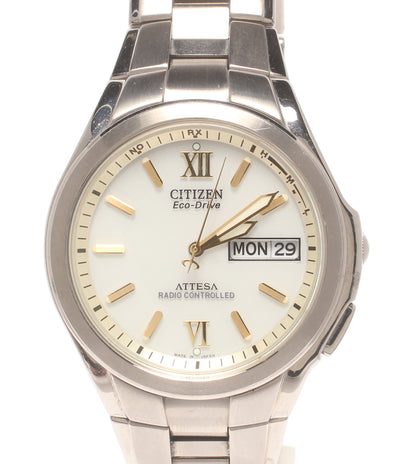 CITIZEN 腕時計 アテッサ ATTESA ソーラー ホワイト H100-T010431 メンズ シチズン