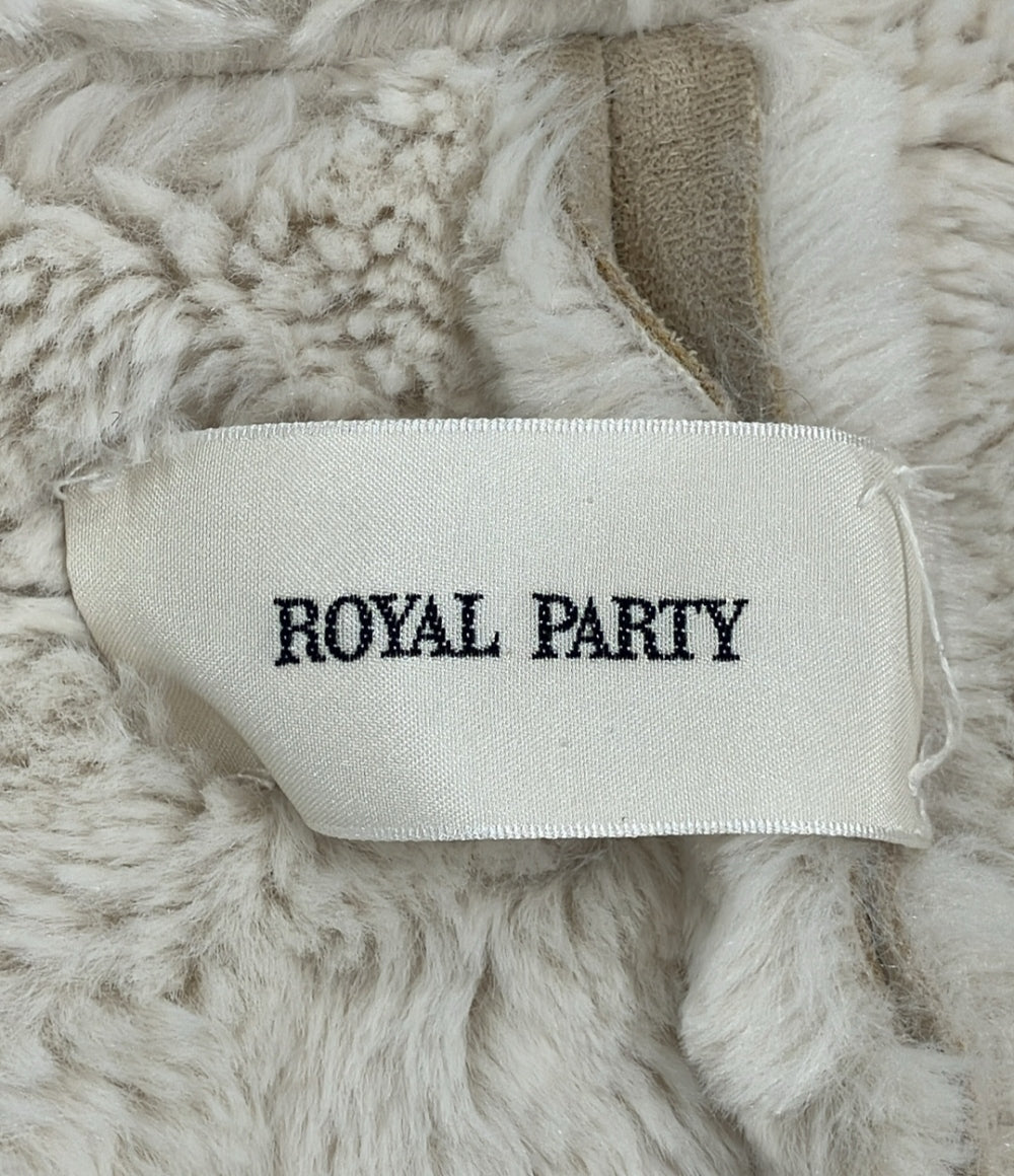 ロイヤルパーティ フェイクムートンコート レディース SIZE F (M) ROYAL PARTY