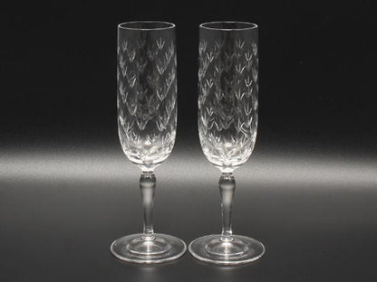 ティファニー シャンパングラス 2点セット ペア フローレット TIFFANY&Co.