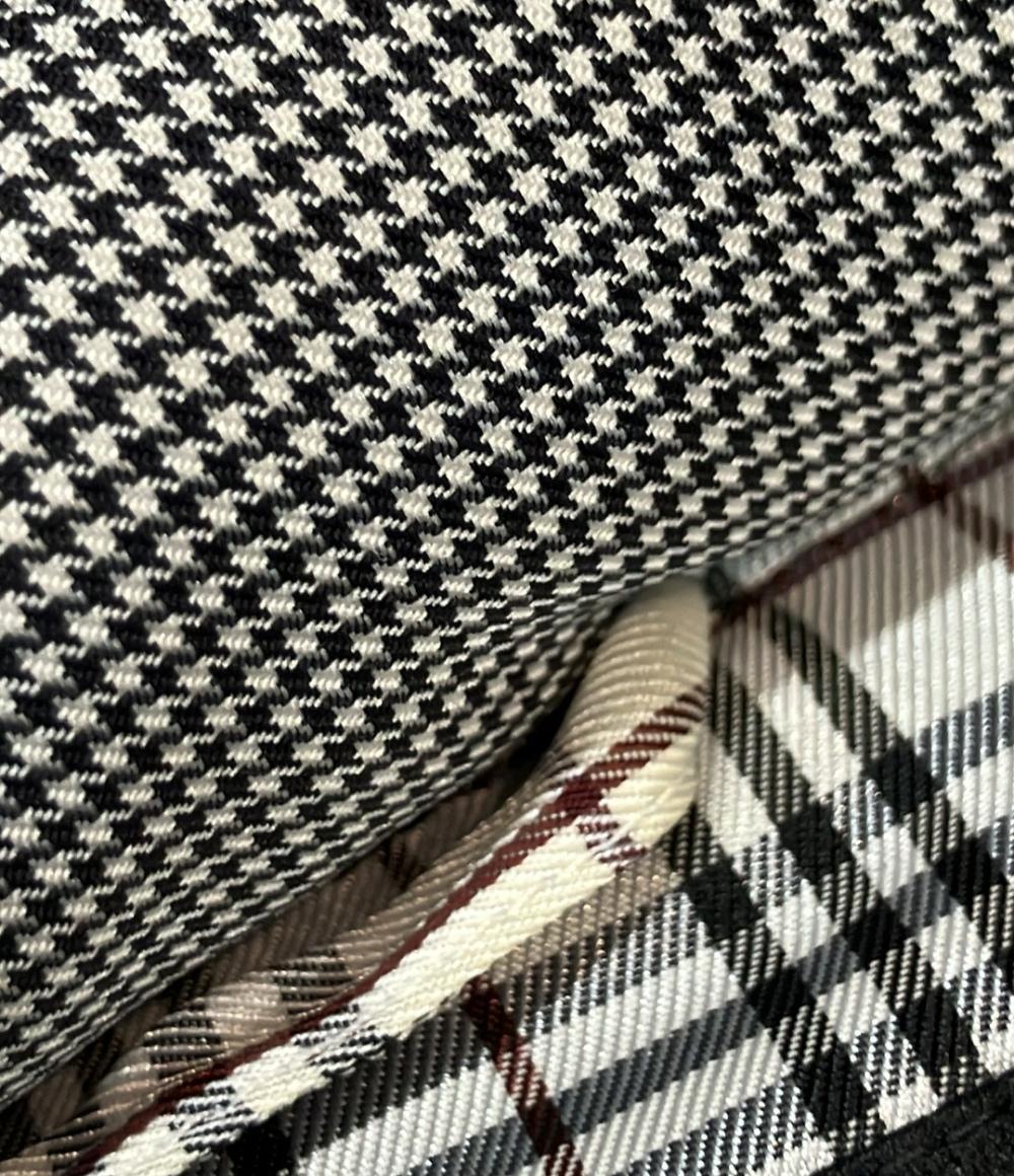 BURBERRY BLACK LABEL ダウンジャケット 千鳥格子 2WAY ジップ スナップボタン BMP26-325-06 メンズ SIZE S バーバリーブラックレーベル