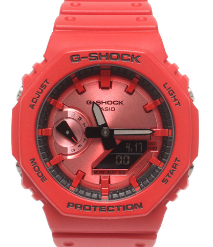 美品 CASIO 腕時計 G-SHOCK クオーツ GA-2100RRB メンズ カシオ
