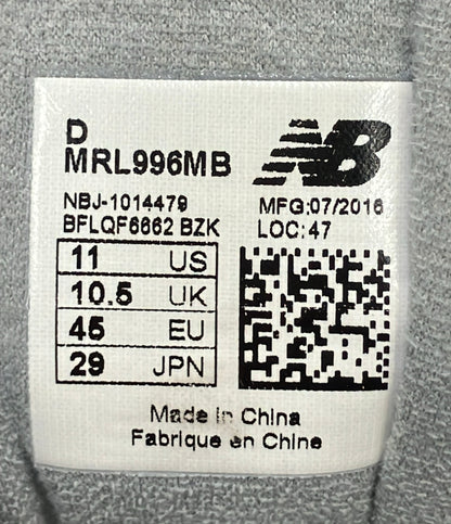 NEW BALANCE ローカットスニーカー MRL996MB メンズ SIZE 29.0 ニューバランス
