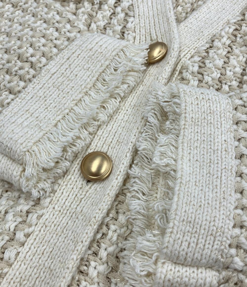 ナノユニバース ツイードジャケット ノーカラー レディース SIZE M (M) nano universe