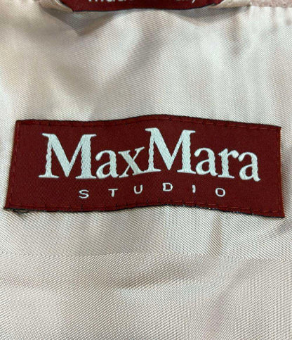 MAX MARA Studio チェスターコート シルクアンゴラ混ダブルチェスターコート ベルテッドコート 60161733000 レディース SIZE 42 (L)