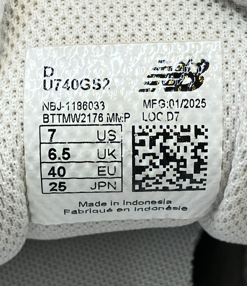 NEW BALANCE ローカットスニーカー U740GS2 レディース メンズ SIZE 25.0 ニューバランス