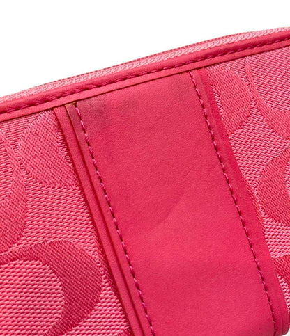 COACH ラウンドファスナー財布 シグネチャー レディース コーチ