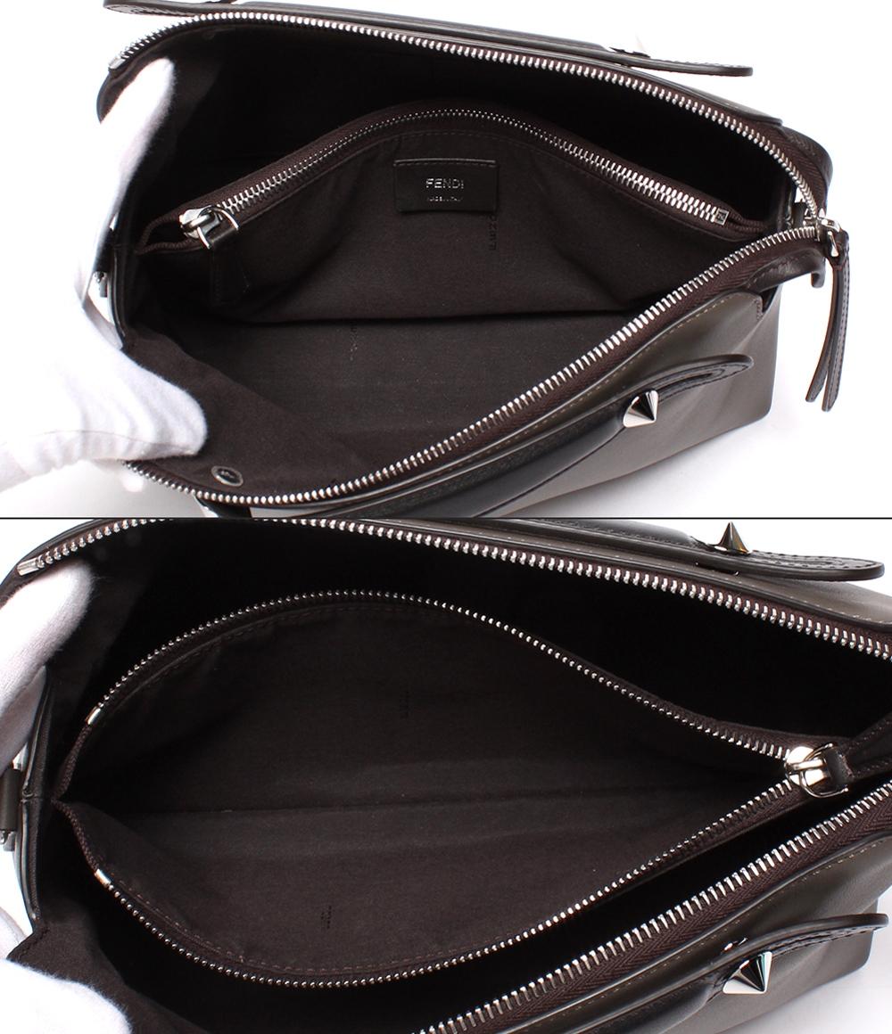 美品 FENDI 2way ハンドバッグ ショルダーバッグ カーフレザー バイザウェイ ミディアム レディース フェンディ